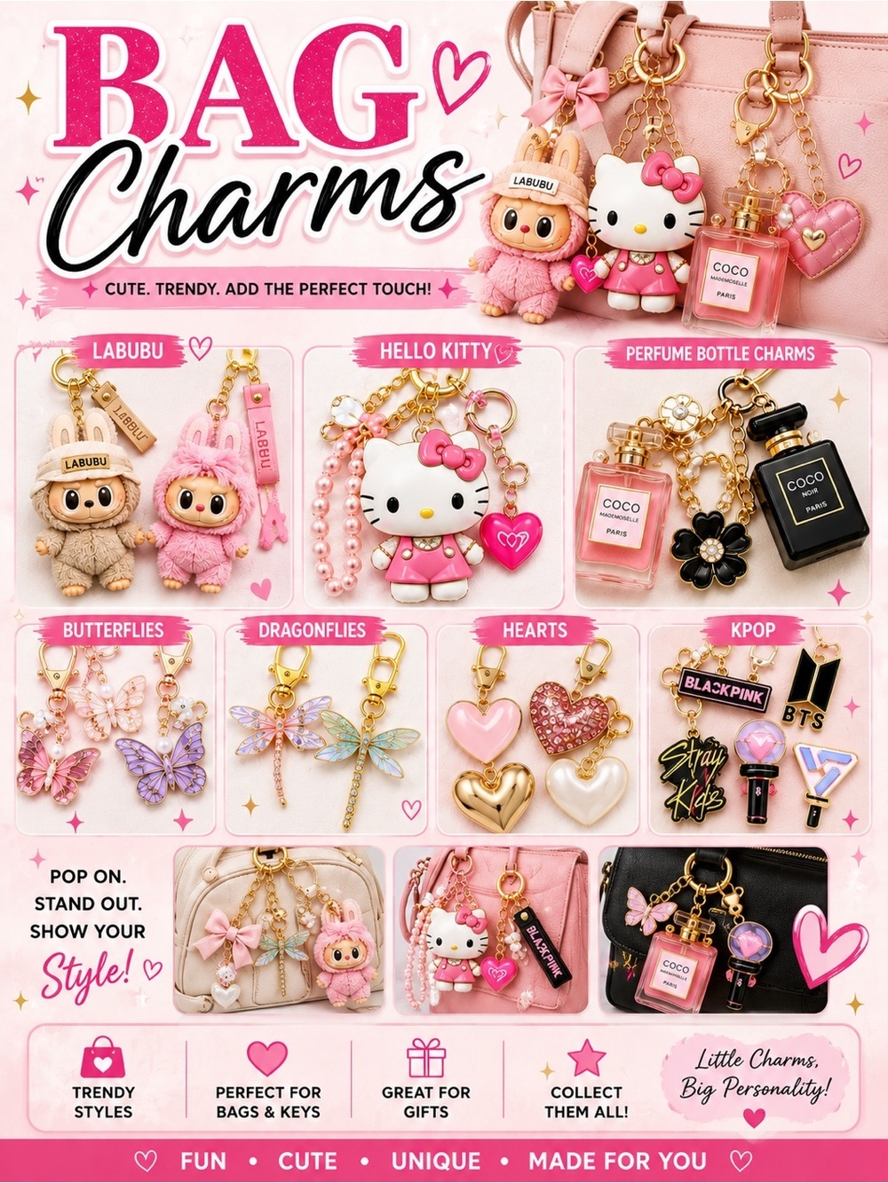 New bag charms